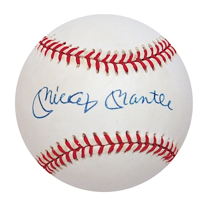 Lot of 2 Mickey Mantle Autographed Baseballs (JSA) (2)