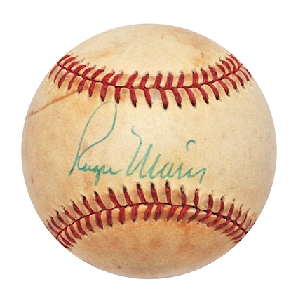 Roger Maris Single Signed Baseball (JSA) 