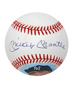 1990 Signed Mickey Mantle Jolene Jessie Portrait Baseball (JSA)