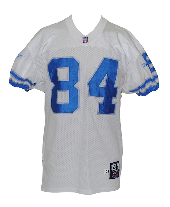 Lot Detail - 1995 Herman Moore Detroit Lions Game-Used Road Jersey