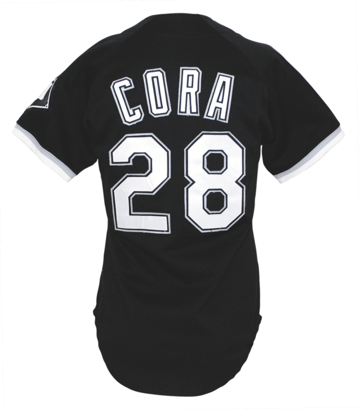 Lot Detail - 1993 Joey Cora Chicago White Sox Game-Used Black Alternate  Jersey & 1996 Roberto Hernandez Chicago White Sox Game-Used Black Alternate  Jersey (2)