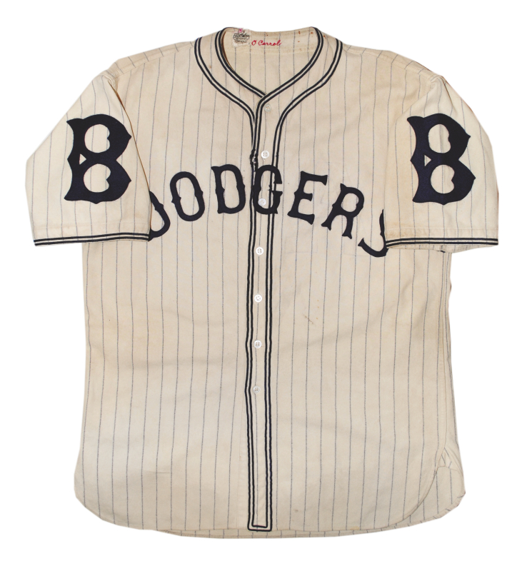 Check Out this Vintage Dodger Pinstripes Uniform - 1933