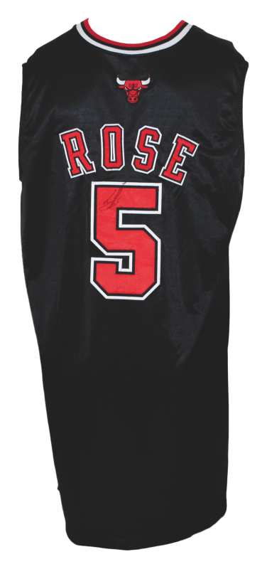 NBA Authentic Jalen Rose Chicago Bulls Jersey Nike Dri-Fit 60 Alternate  Black