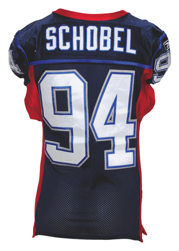 14 September 2009. Bills Defensive End Aaron Schobel (94) with a