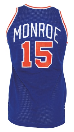 1976-77 Earl "The Pearl" Monroe NY Knicks Game-Used Road Uniform (2)