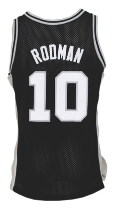 1993-94 Dennis Rodman San Antonio Spurs Game-Used Road Jersey with 1994-95 Road Shorts (2) (Rodman LOA)