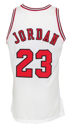 1995-96 Michael Jordan Chicago Bulls Game-Used & Autographed Home Jersey (72-Win Championship Season) (JSA)
