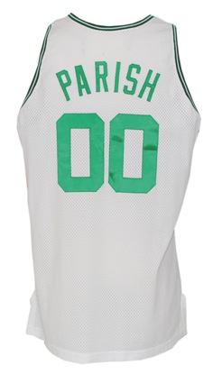 1992-93 Robert Parish Boston Celtics Game-Used & Autographed Home Jersey (JSA)