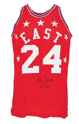 1962 Sam Jones Eastern Conference All-Stars Game-Used & Autographed Uniform (2) (Jones LOA) (JSA)