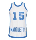 Circa 1976 Alfred "Butch" Lee Marquette Warriors Game-Used Home Jersey