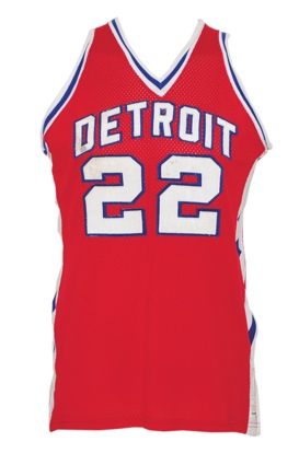 Circa 1978 Gus Gerard Detroit Pistons Game-Used Road Jersey (Rare Style)