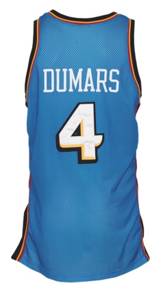 1997-98 Joe Dumars Detroit Pistons Game-Used Road Uniform with Worn Road Warm-Up Suit (4)