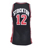 1992 John Stockton USA Olympic Dream Team Game-Used Road Jersey