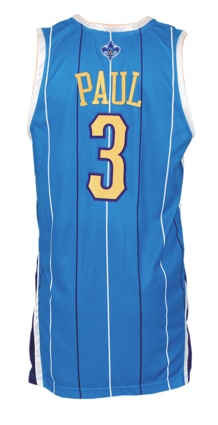 2008-09 Chris Paul New Orleans Hornets Game-Used Road Jersey