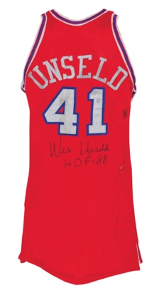 1971 Wes Unseld Eastern Conference All-Stars Game-Used & Autographed Uniform (2) (Unseld LOA) (Photomatch) (Very Rare) (JSA)