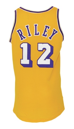 Circa 1975 Pat Riley Los Angeles Lakers Game-Used Home Jersey