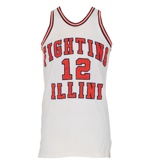 Circa 1982 Derek Harper University of Illinois Fighting Illini Game-Used Home Uniform (2)