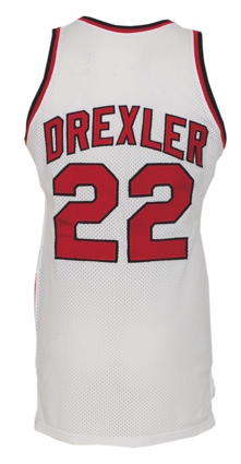 1987-88 Clyde Drexler Portland Trail Blazers Game-Used Home Uniform (2)