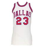 1972-73 Larry Jones Dallas Chaparrals ABA Game-Used Home Jersey