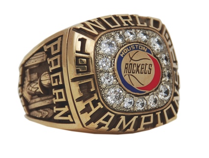 1994 John Pagan Houston Rockets World Championship Staff Ring with Original Box