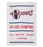 1971 Utah Stars ABA Champions Original Banner That Hung in the Salt Palace