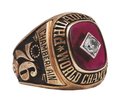 1967 Wilt Chamberlain Philadelphia 76ers World Championship Ring