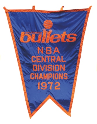 1972 Baltimore Bullets Central Division Champions Banner