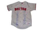 2007 Boston Red Sox Team Signed Curt Schilling Replica Gray Jersey (LE 50) (Steiner COA)