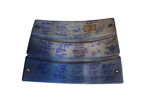 Multi-Signed Authentic Seatback from The Original Yankee Stadium w/ 41 Autographs