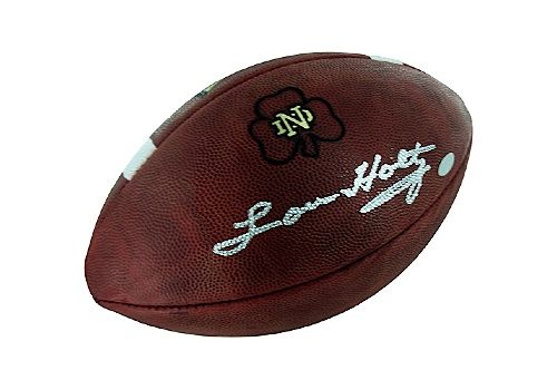 Lou Holtz Notre Dame Autographed Game Model Football (Steiner COA)