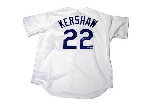 Clayton Kershaw Autographed LA Dodgers Replica Home Jersey (Steiner COA)