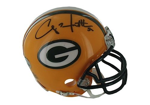 Clay Matthews Autographed Green Bay Packers Replica Mini Helmet (Legends of the Field Auth COA)
