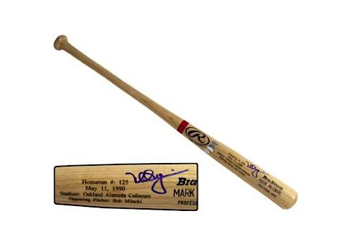 Mark McGwire Autographed Rawlings 583 hr Game Model Bat (numbered 1-583) (Steiner COA)