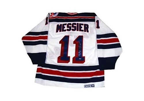 Mark Messier Autographed New York Rangers 1994 Replica White Home Jersey w/"94 Cup" Insc (Steiner COA)