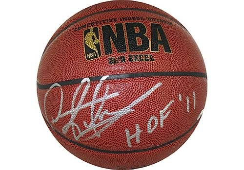Dennis Rodman Autographed I/O Basketball w/" HOF 2011" Insc (Steiner COA)