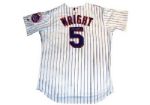 David Wright Autographed Mets Authentic Home Pinstripe Jersey - (Locker Room Memorabilia COA)