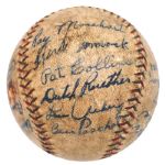 1927 NY Yankees Murderers Row World Championship Team Autographed Baseball (Full JSA LOA)