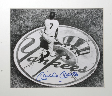 Mickey Mantle Autographed On-Deck Circle Photo (JSA)