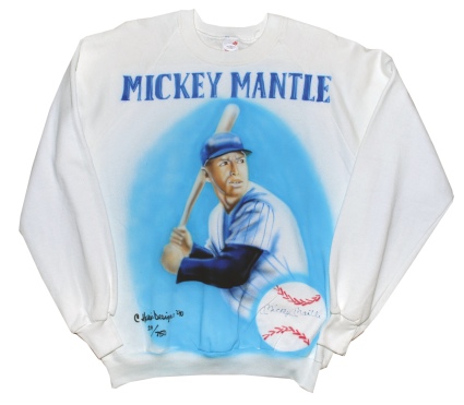Mickey Mantle Autographed Limited Edition Sweatshirt (Full JSA LOA)