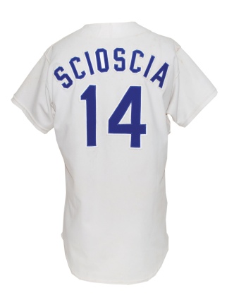 1984-85 Mike Scioscia Los Angeles Dodgers Game-Used Home Jersey
