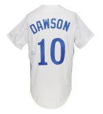 1985 Andre Dawson Montreal Expos Game-Used & Autographed Home Uniform (2) (Team Repairs) (JSA)