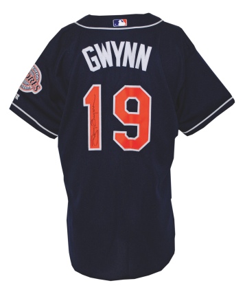 Late 1990’s Tony Gwynn San Diego Padres Game-Used & Autographed Alternate Jersey (JSA)