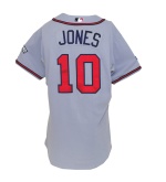2008 Chipper Jones Atlanta Braves Game-Used Road Jersey
