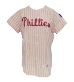 1969 Don Lock Philadelphia Phillies Game-Used Home Flannel Jersey