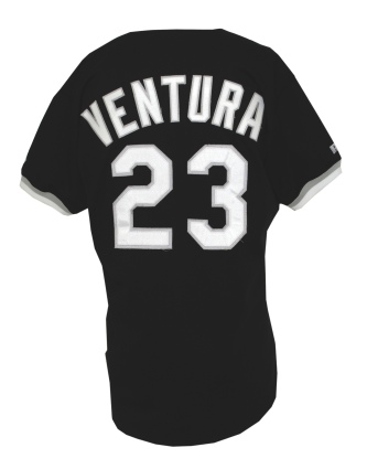 1992 Robin Ventura Chicago White Sox Game-Used Black Alternate Jersey