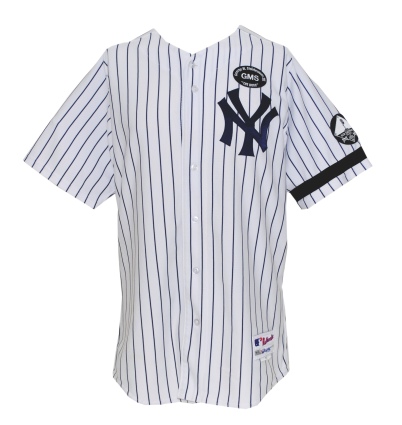 2010 Brett Gardner NY Yankees Postseason Game-Used Home Jersey with Steinbrenner & Sheppard Patches & Houk Armband (Yankees-Steiner LOA)