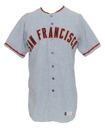 1971 Jim Ray Hart San Francisco Giants Game-Used Road Flannel Jersey