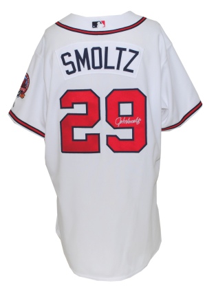2006 John Smoltz Atlanta Braves Game-Used & Autographed Home Jersey (JSA)
