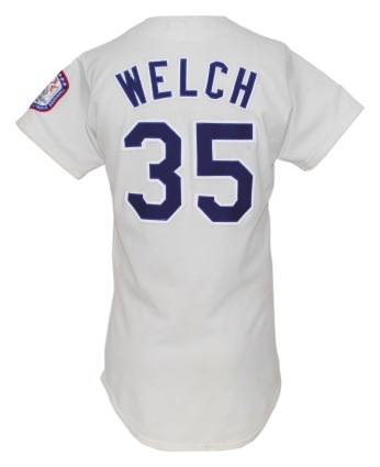 1984 Bob Welch LA Dodgers Game-Used & Autographed Home Jersey (JSA)