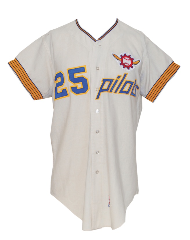 Lot Detail - 1969 Seattle Pilots Spring Training Game-Used Home